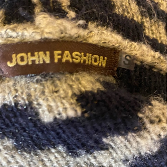 NWOT John Fashion tribal Aztec open sweater jkt sz S - Picture 8 of 10